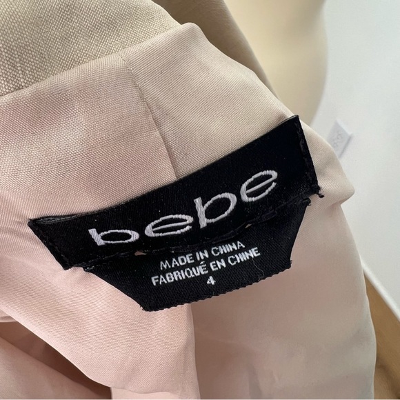 Bebe Linen Sandshell Blazer - Picture 4 of 9